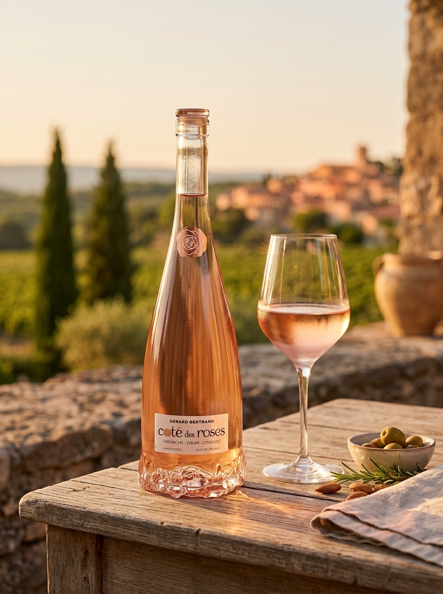 Garrafas de vinho francês premium da importadora